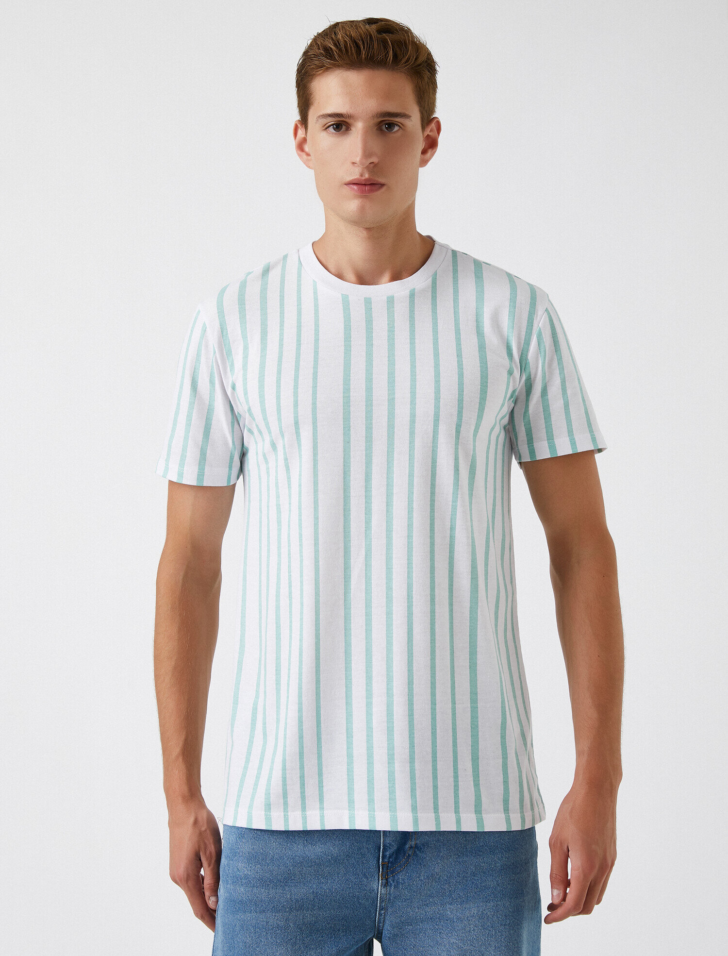   Çizgili Basic Tişört