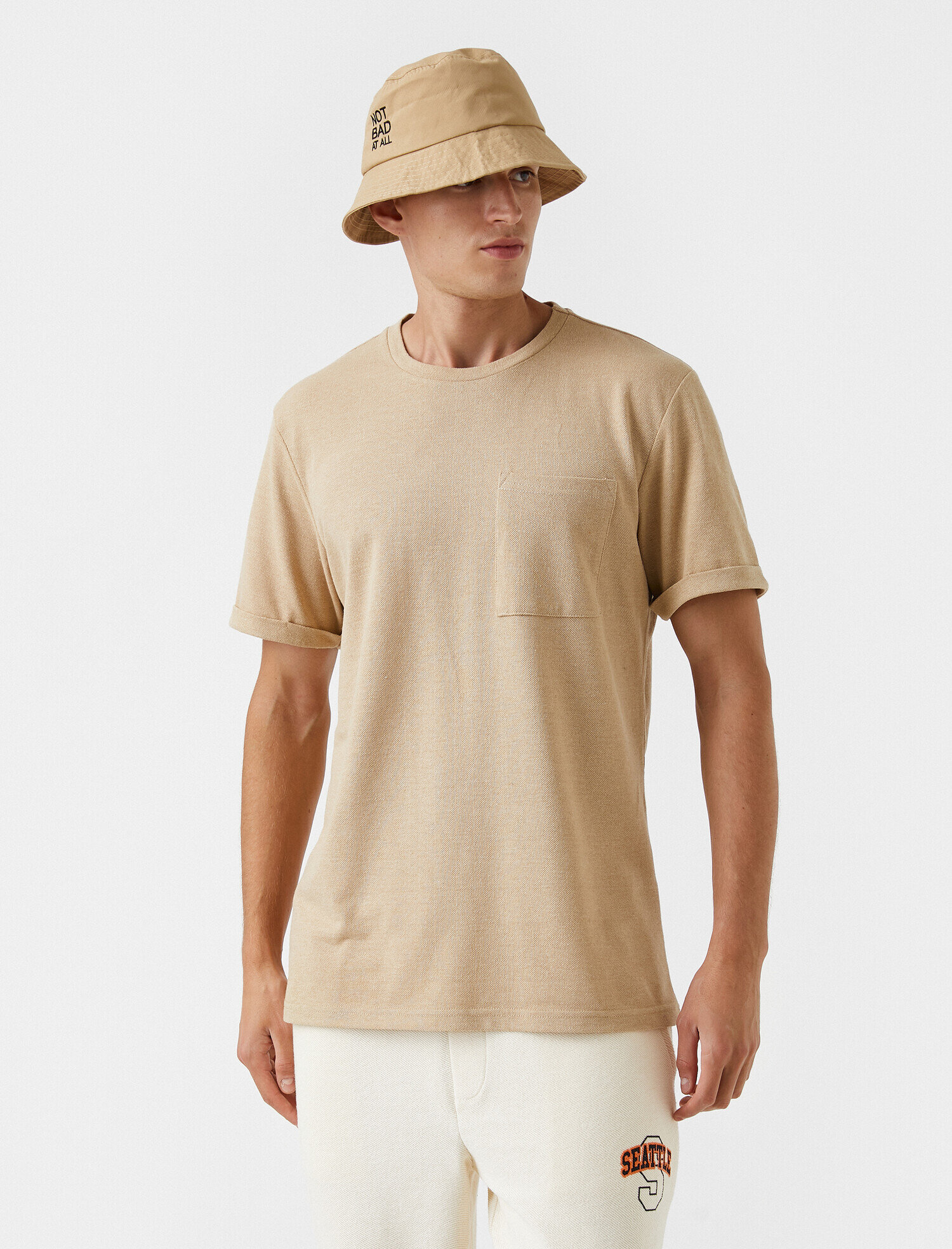   Oversize Cepli Basic Tişört