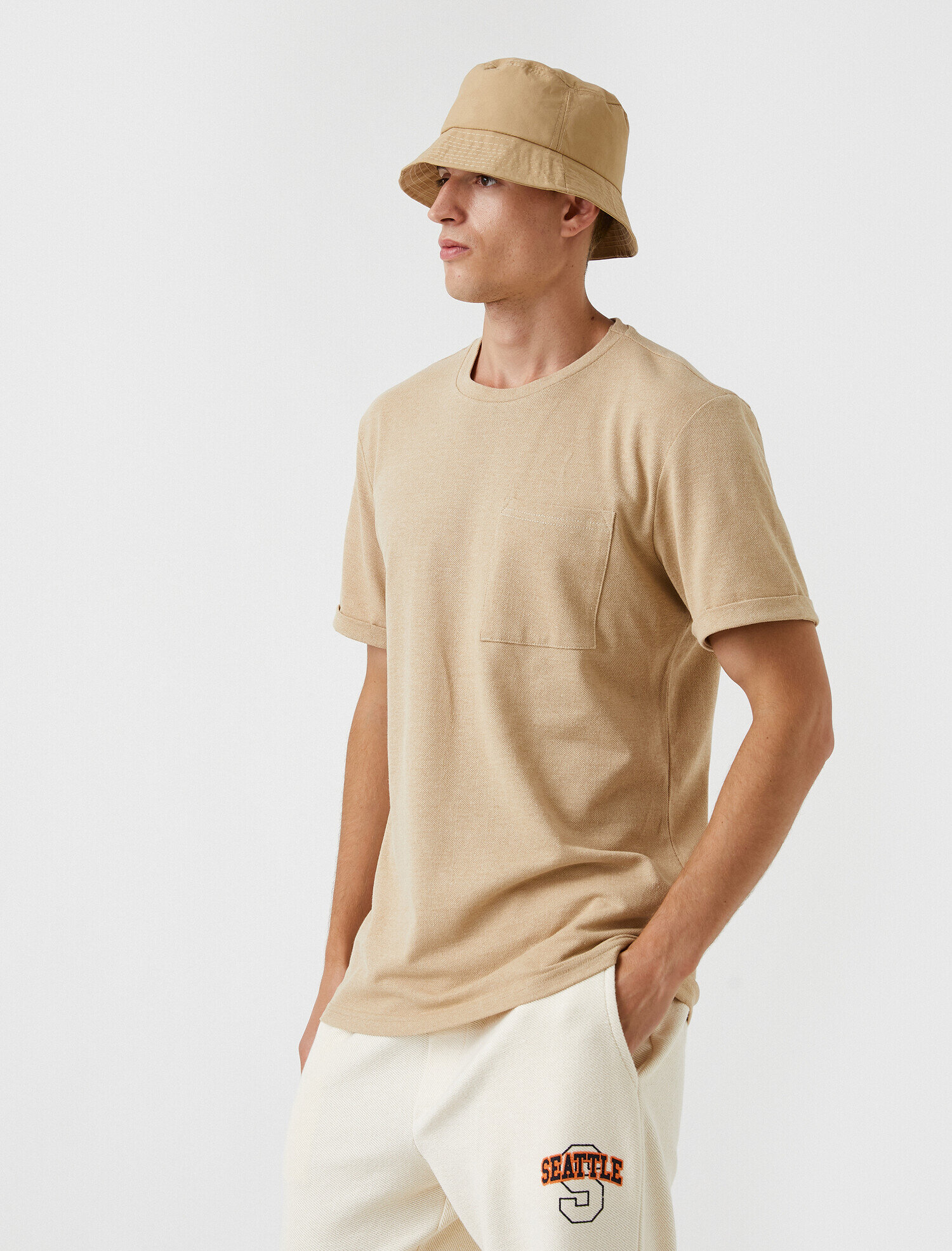   Oversize Cepli Basic Tişört