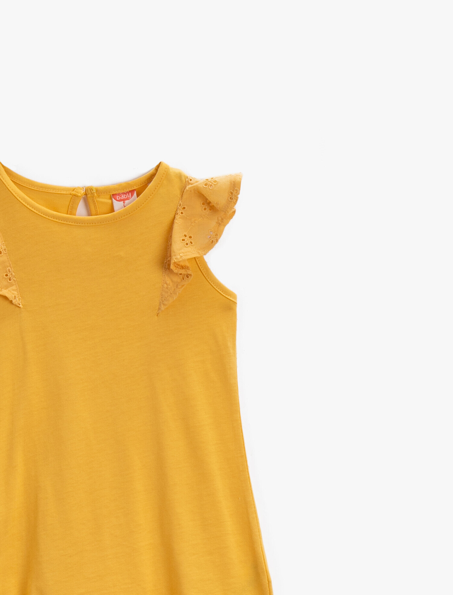  Kız Bebek Fırfırlı Elbise Pamuklu