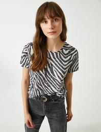 Zebra Desenli Tişört