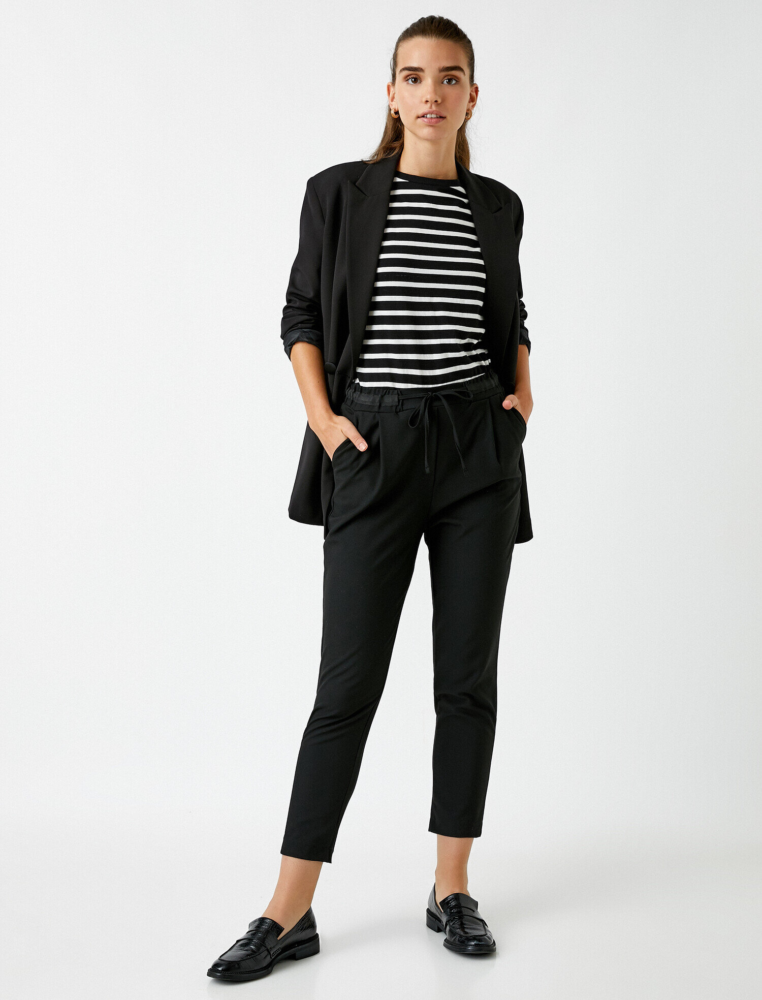 Jogger Pantolon Beli Bağcıklı