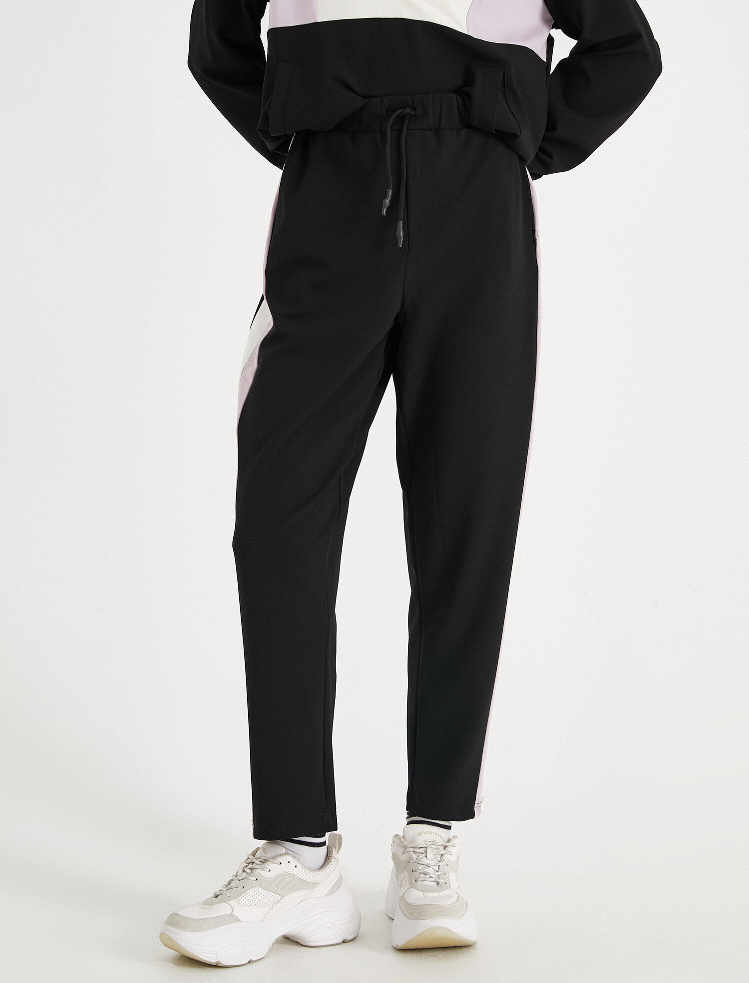   Beli Lastikli Eşofman Altı Şeritli