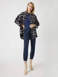 Beli Lastikli Jogger Cepli Eşofman Altı