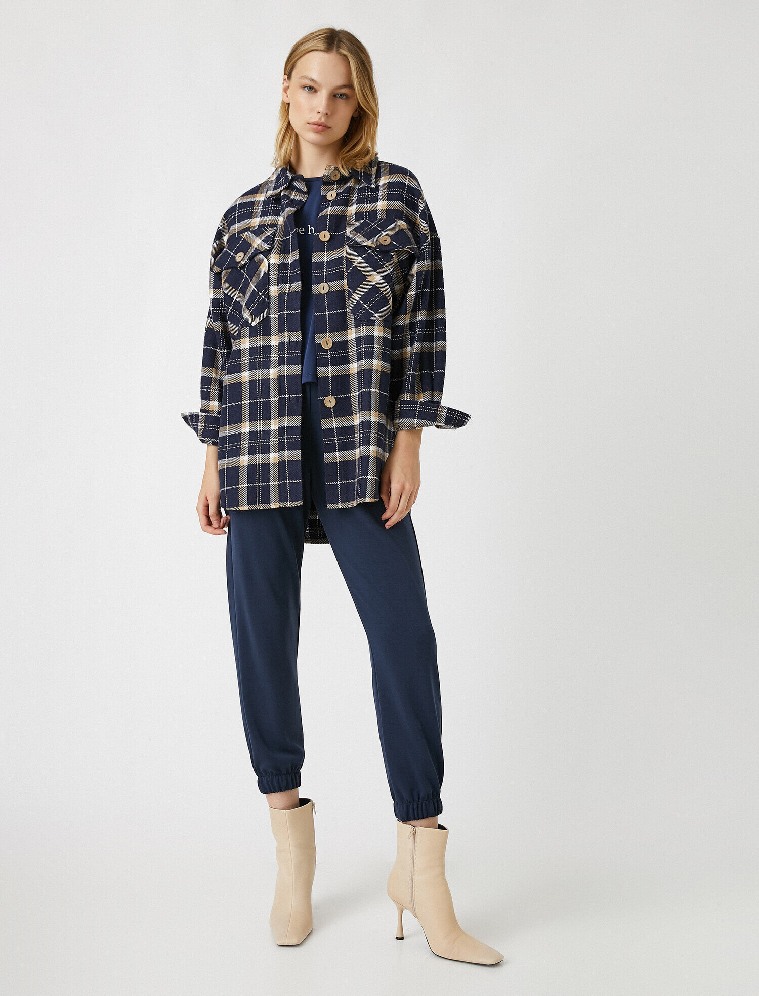   Beli Lastikli Jogger Cepli Eşofman Altı