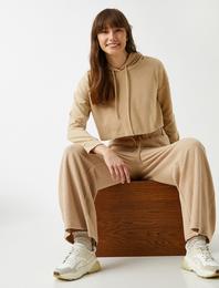 Beli Bağcıklı Pantolon Geniş Paça