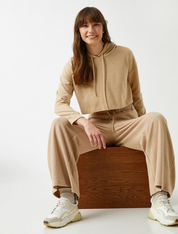  Beli Bağcıklı Pantolon Geniş Paça