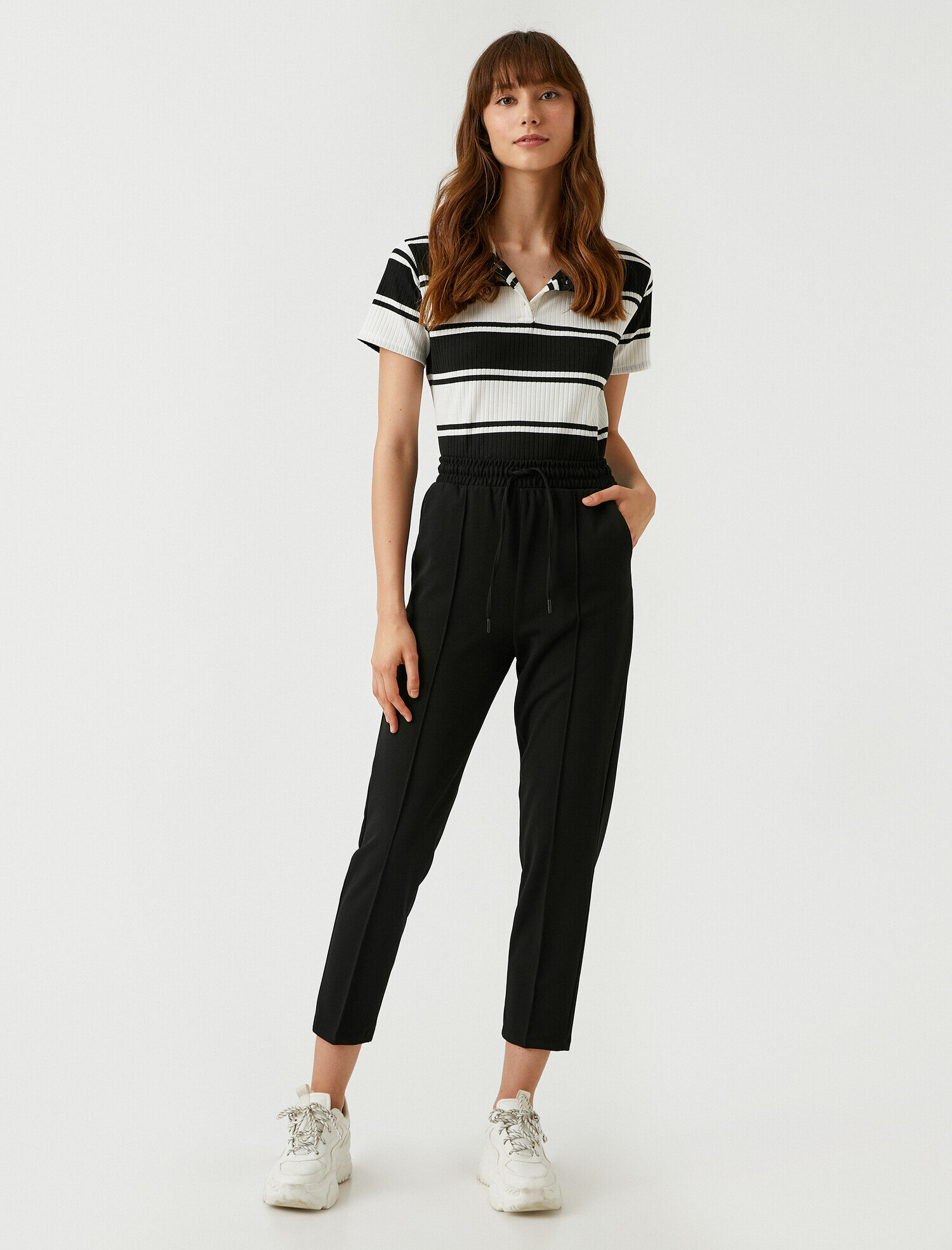   Beli Lastikli Pantolon Bilek Boy