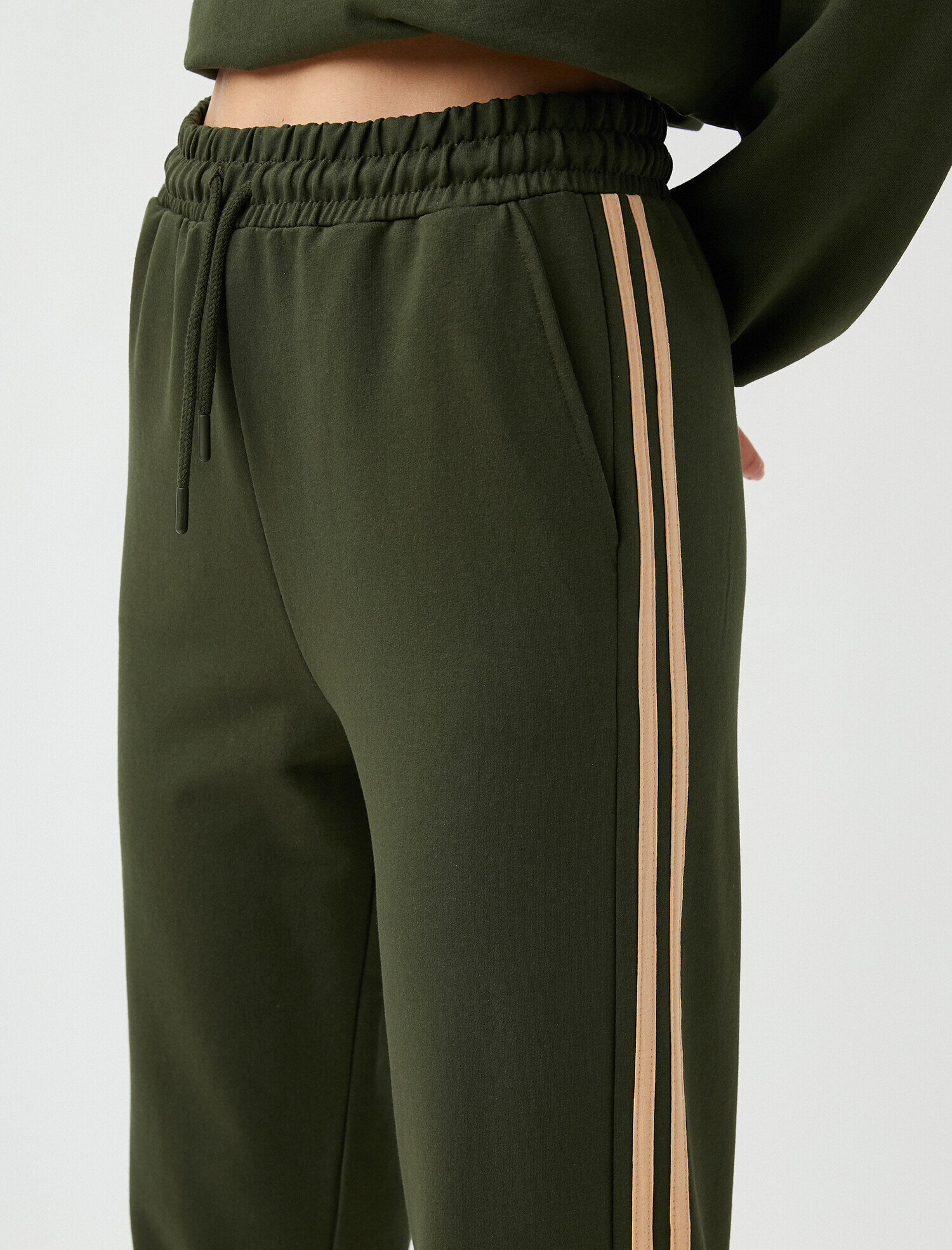   Beli Bağlamalı Eşofman Altı Pamuklu