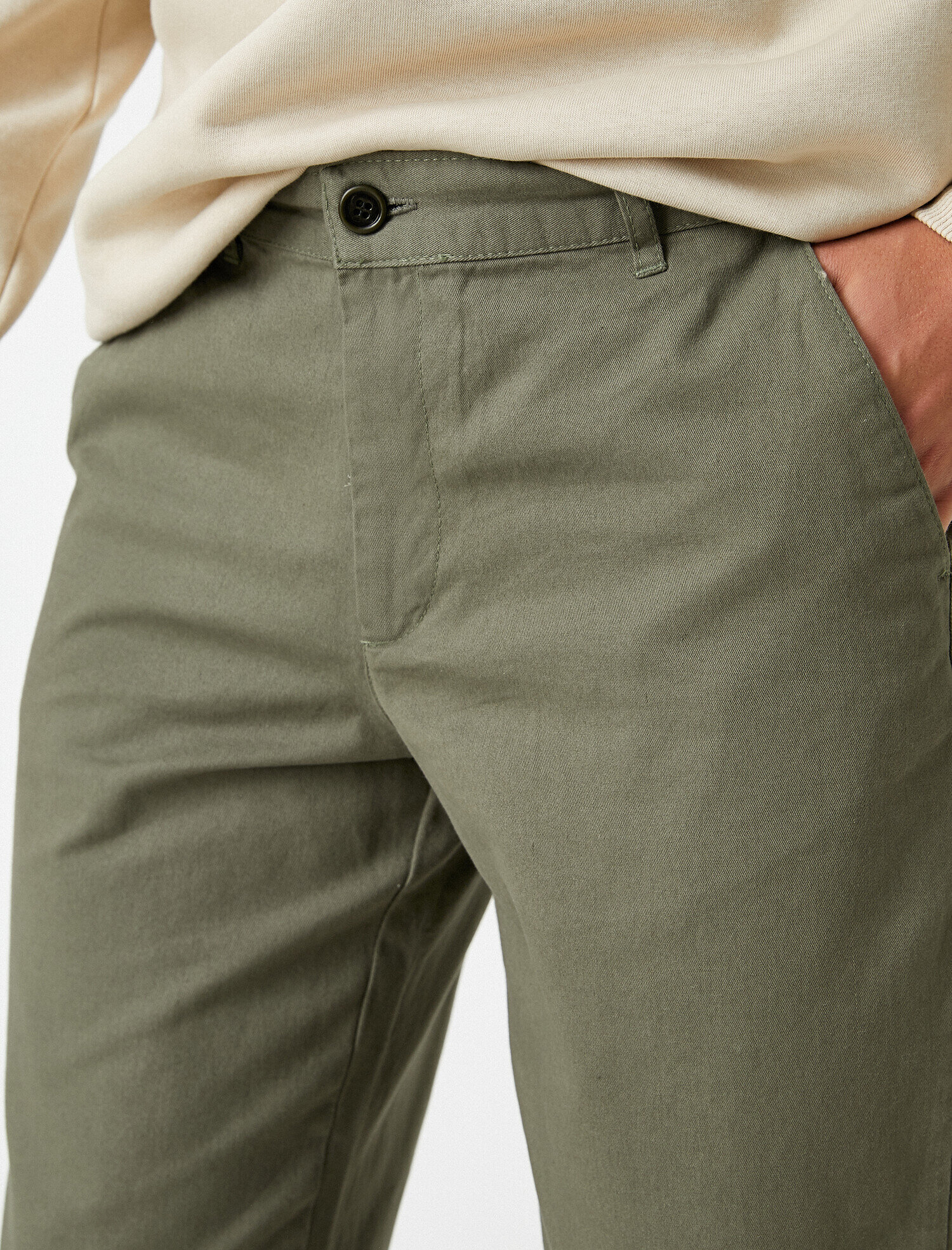   Skinny Gabardin Chino Pantolon Pamuklu