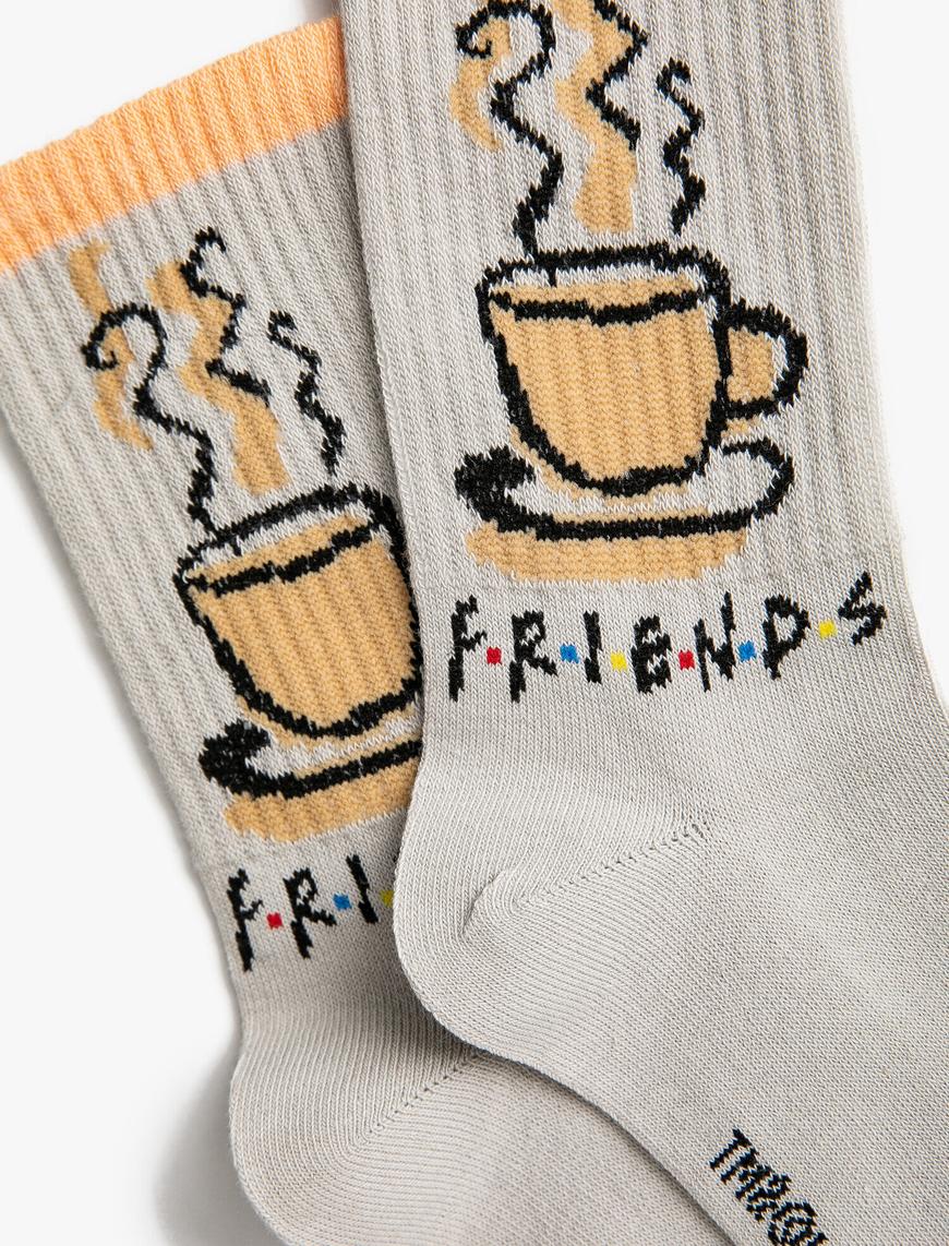  Kadın Friends Lisanslı Baskılı Çorap