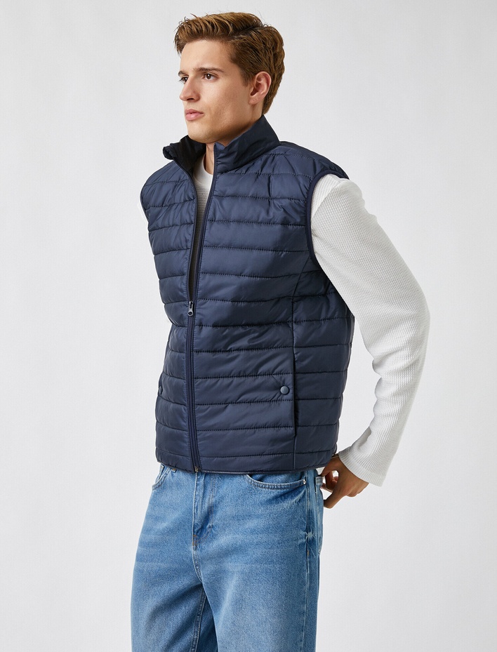  Kapitone Şişme Anorak Yelek