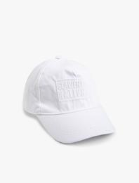 Sloganlı Cap Şapka Pamuklu