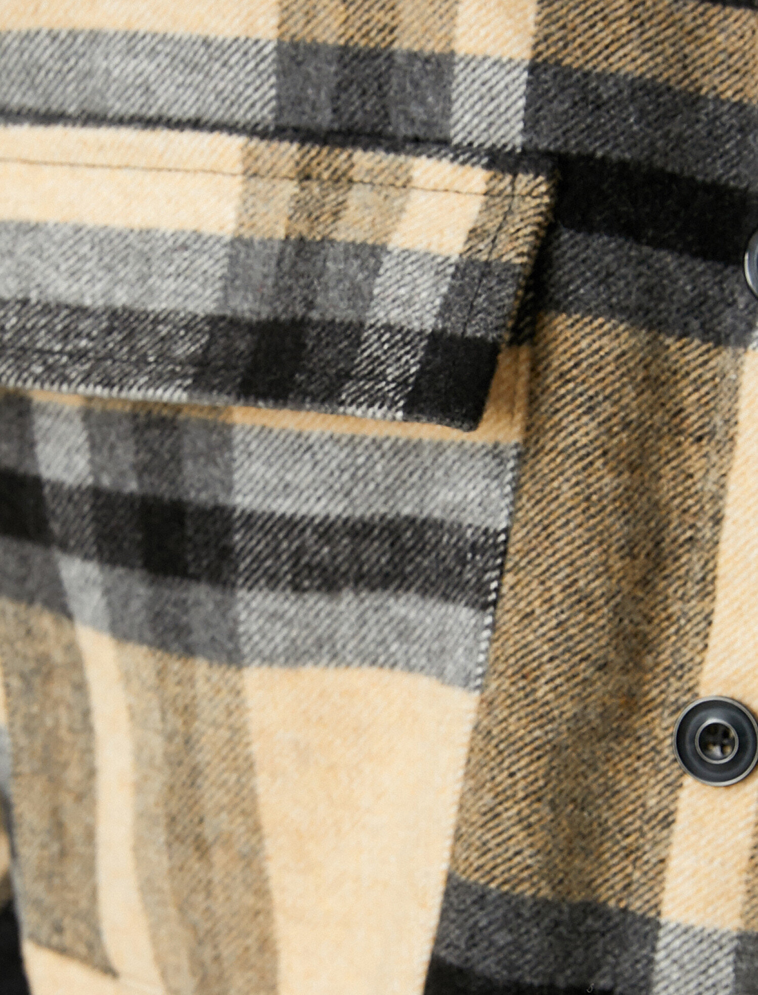   Oduncu Gömleği Klasik Yaka Cep Detaylı Uzun Kollu