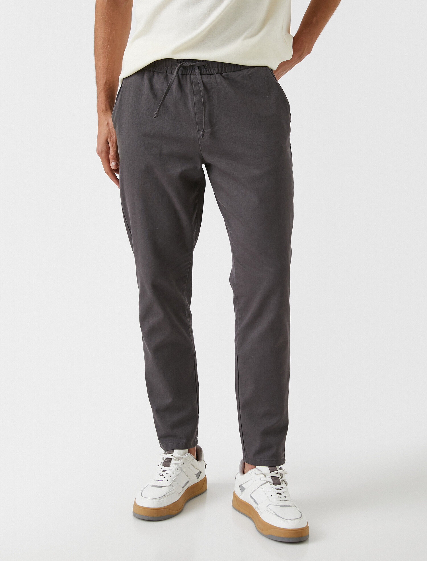   Tapered Fit Gabardin Pantolon