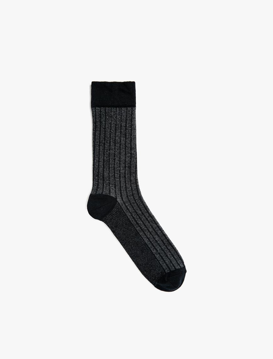  Erkek Nervürlü Soket Çorap