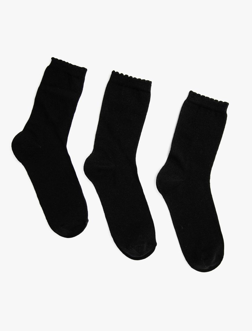  Kadın Pamuklu Soket Çorap Seti