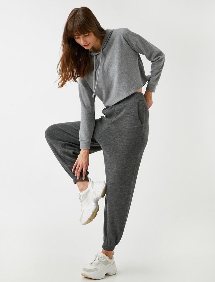  Cepli Jogger Pantolon Elastik Bel