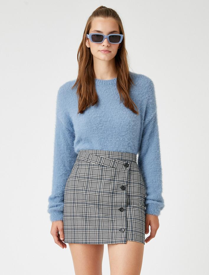  Uzun Kollu Triko Kazak