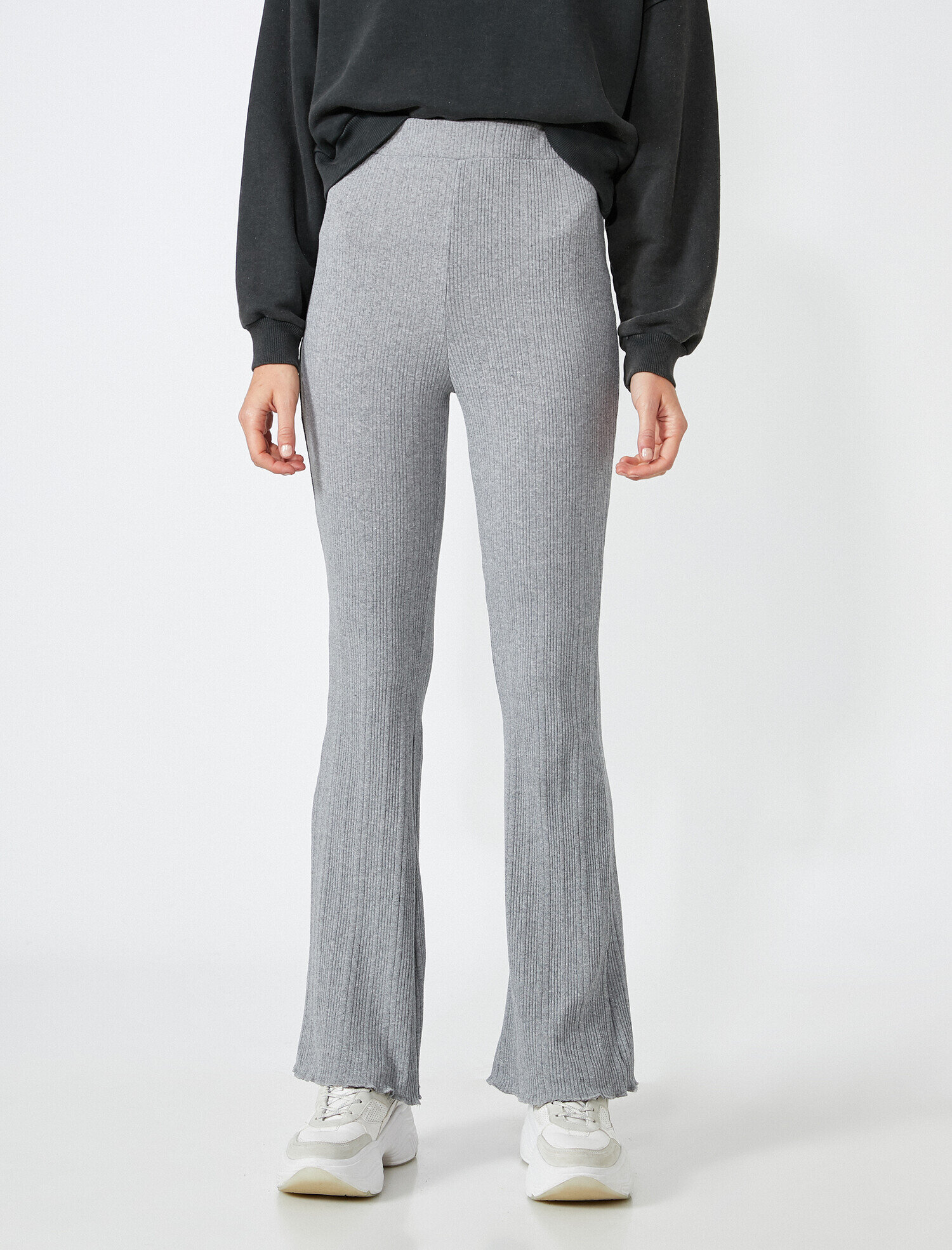 İspanyol Paça Pantolon Yüksek Bel