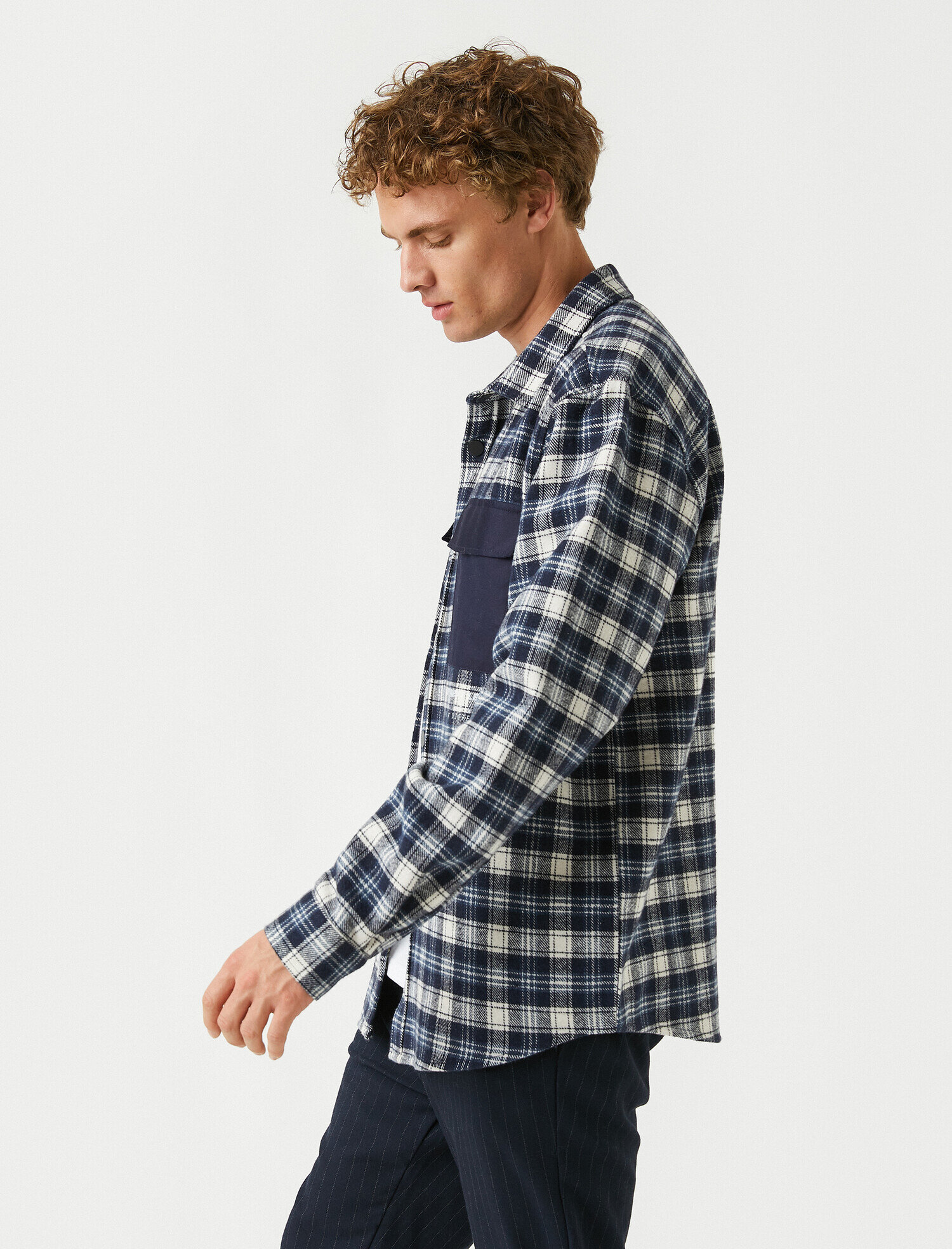   Arkası Baskılı Ekose Gömlek