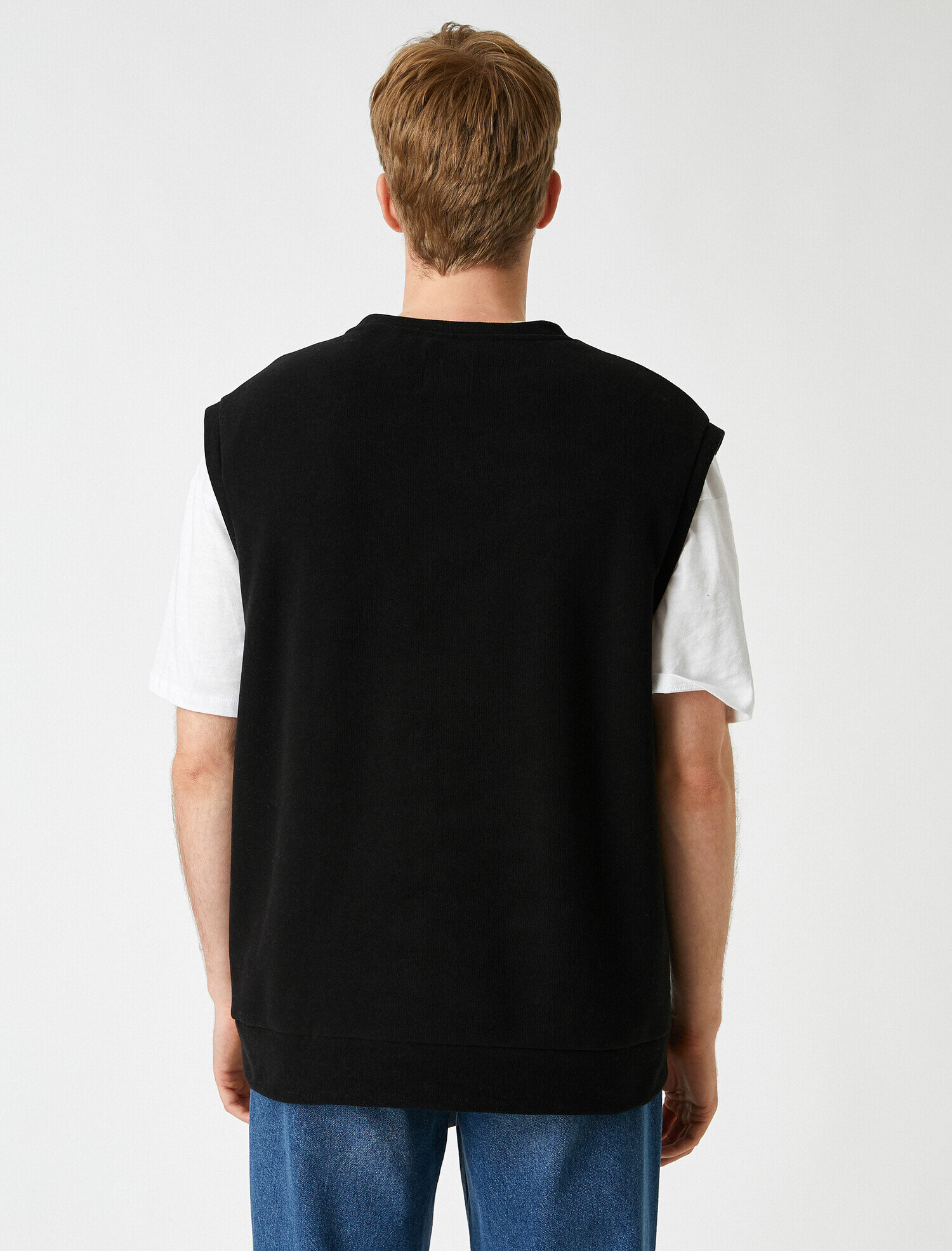 Kolsuz Sweatshirt Bisiklet Yaka