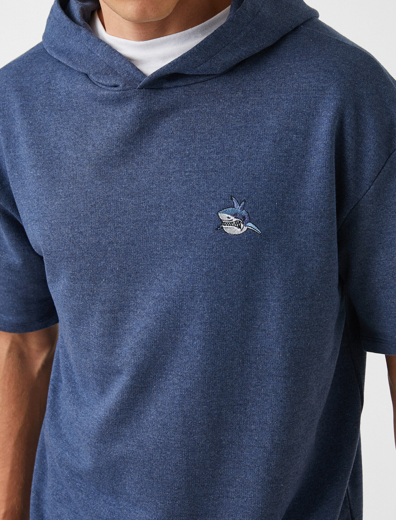   Kısa Kollu Sweatshirt İşlemeli