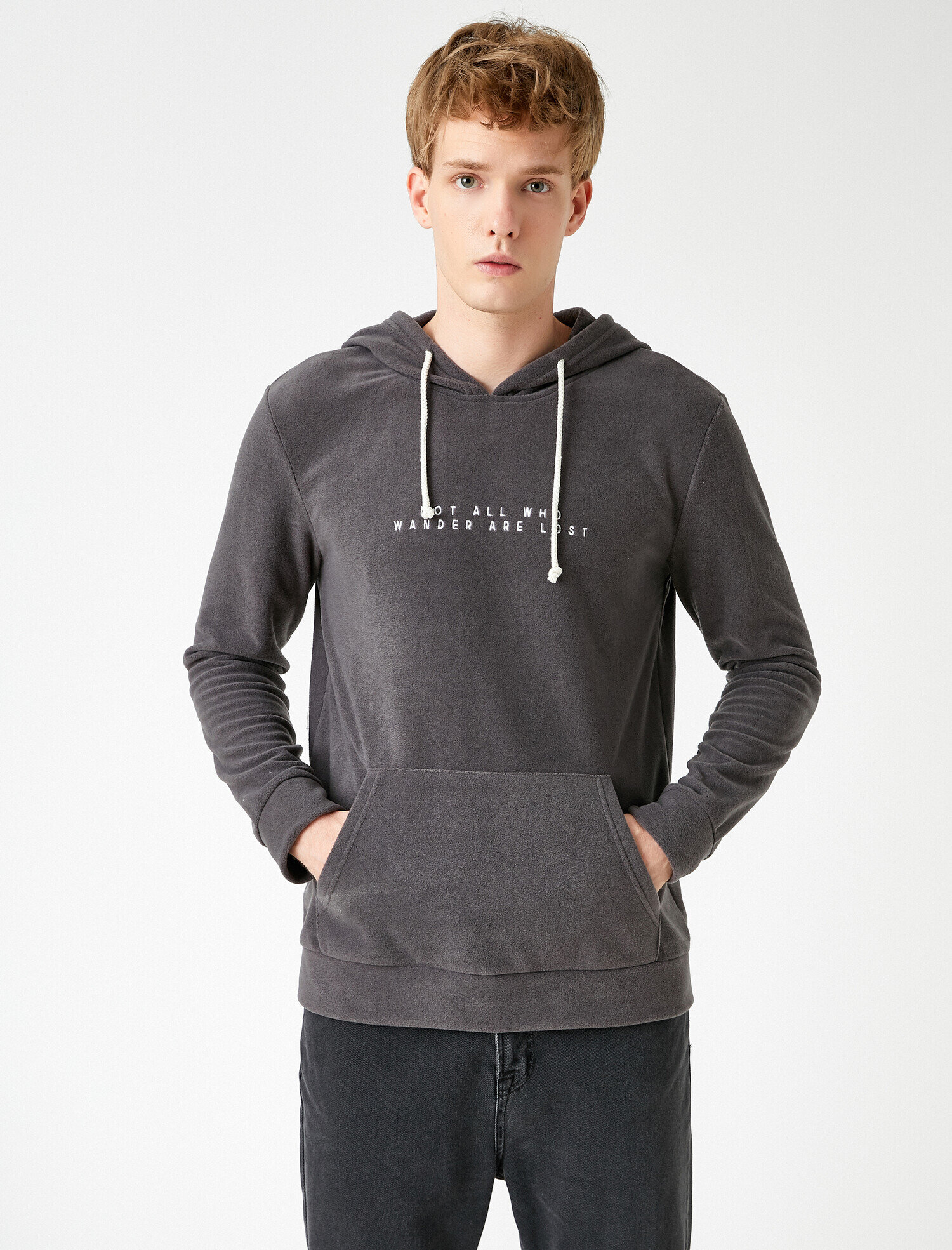   Kapüşonlu Polar Sweatshirt