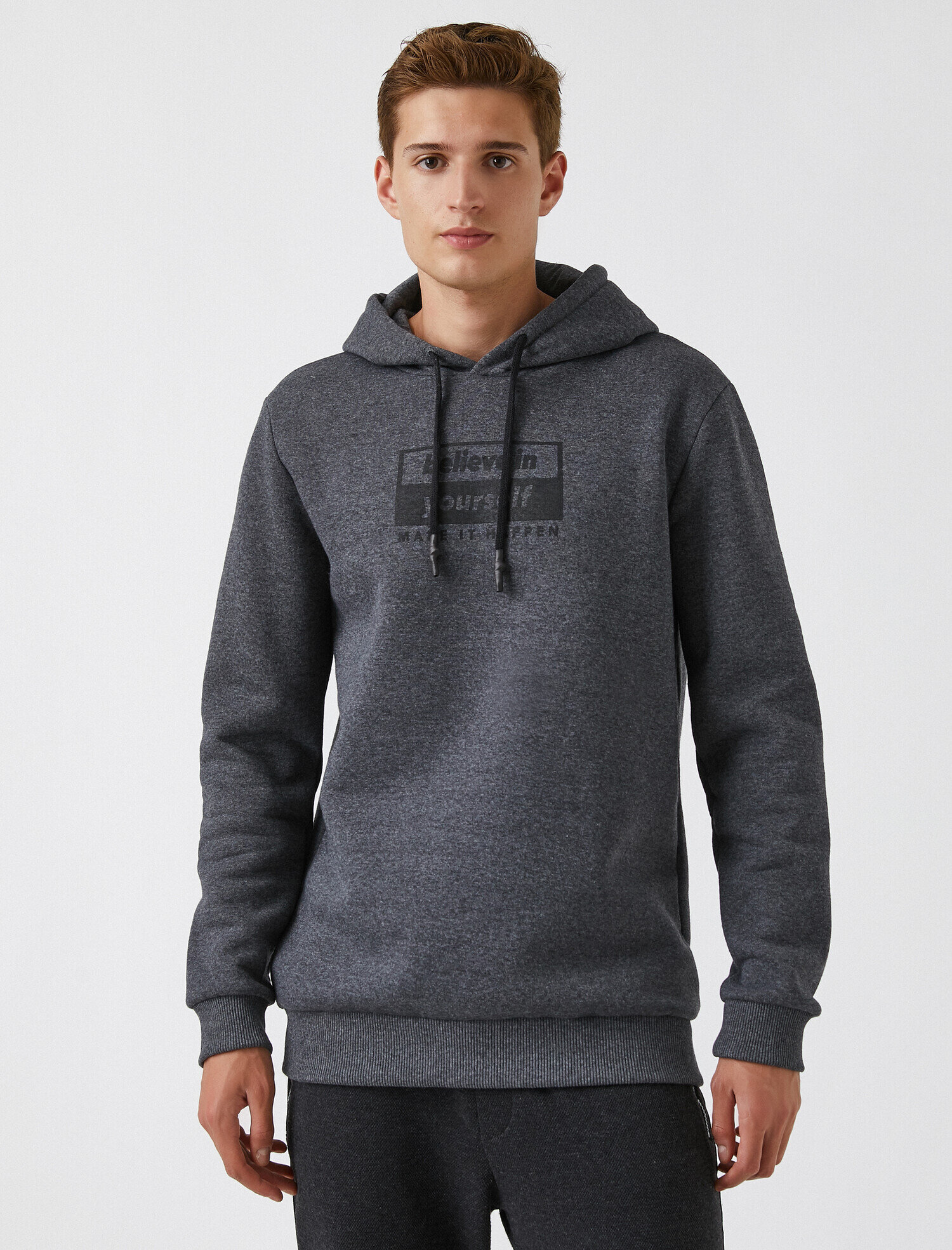   Baskılı Sweatshirt Kapşonlu