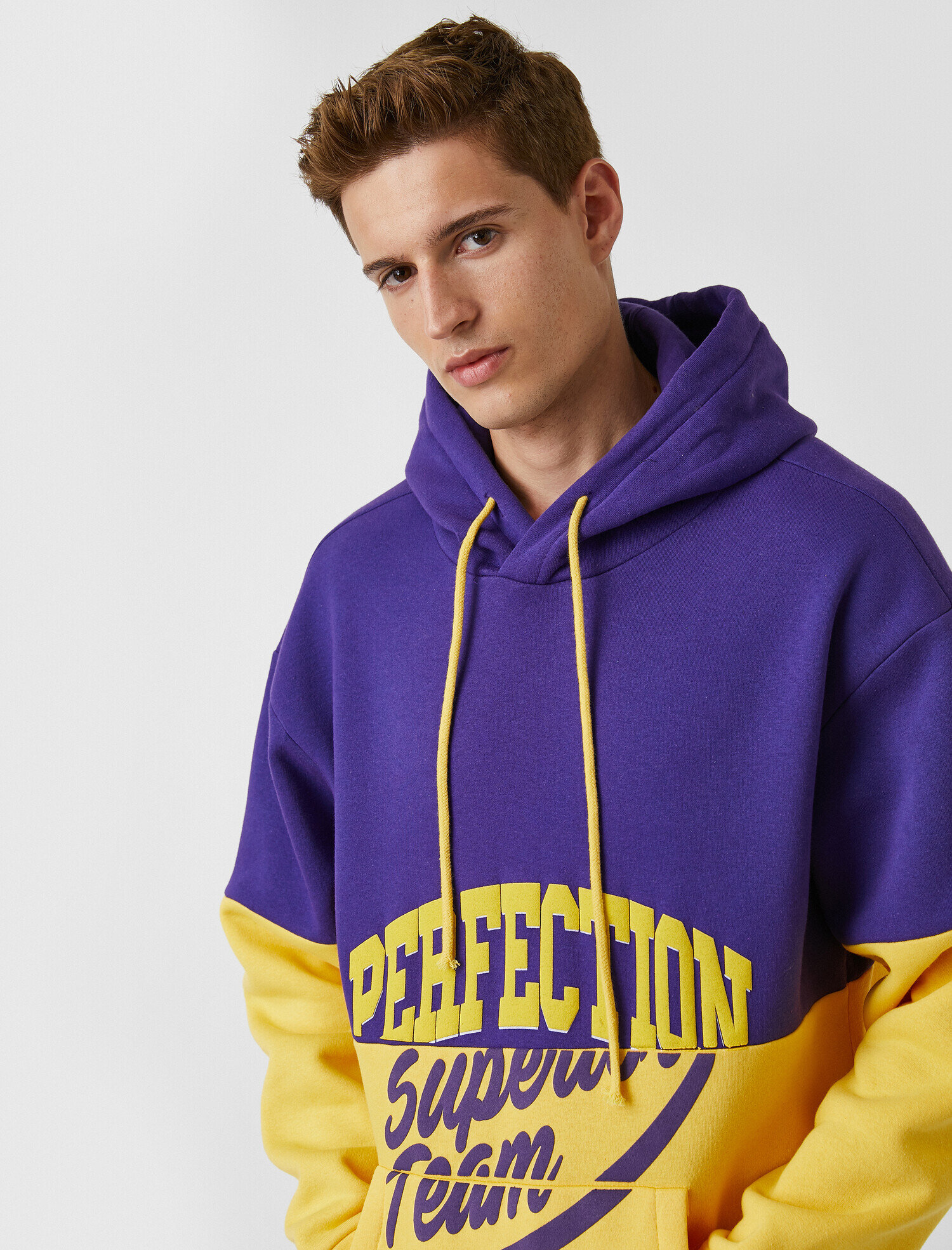   Oversize Yazı Baskılı Sweatshirt