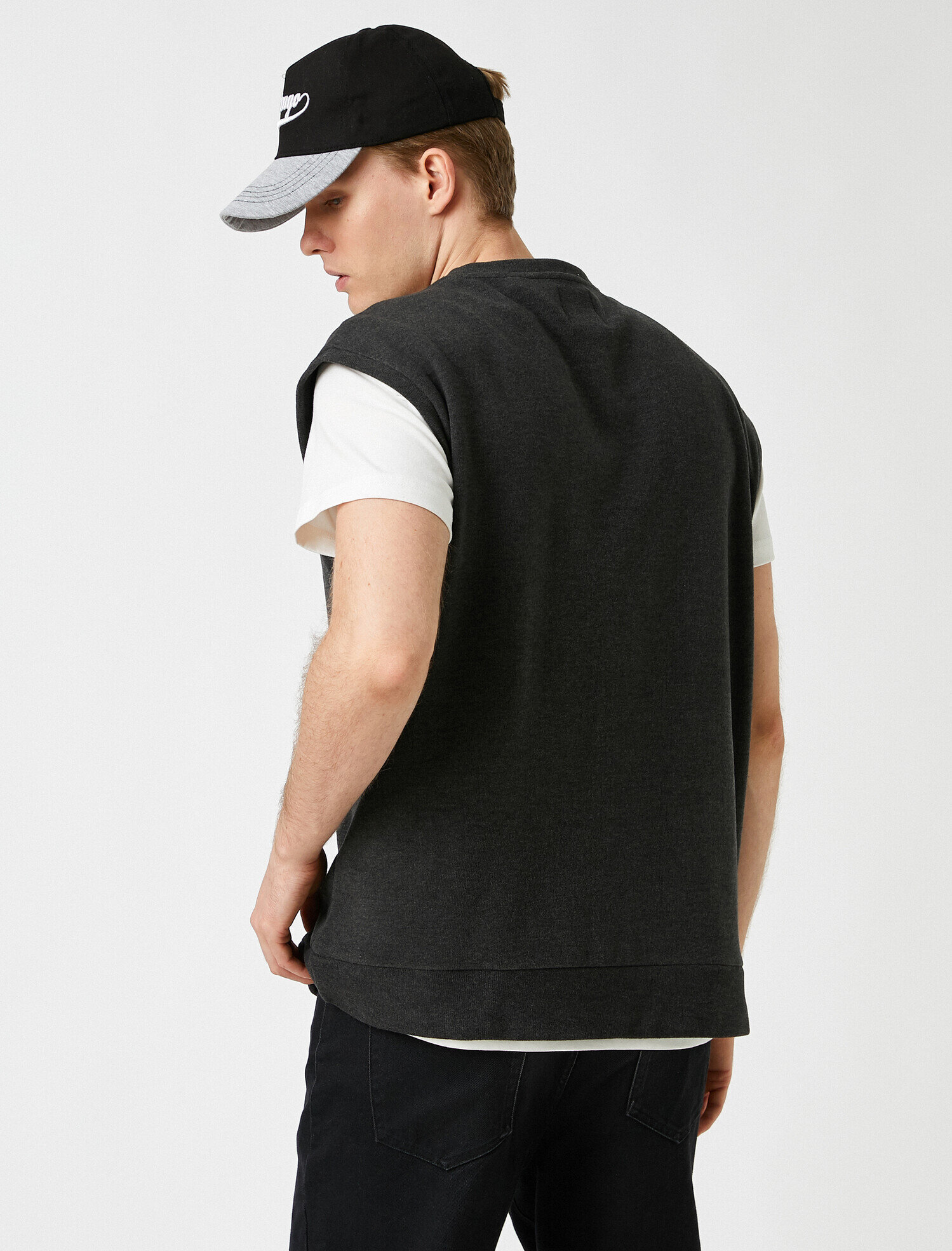   Kolsuz Sweatshirt Bisiklet Yaka