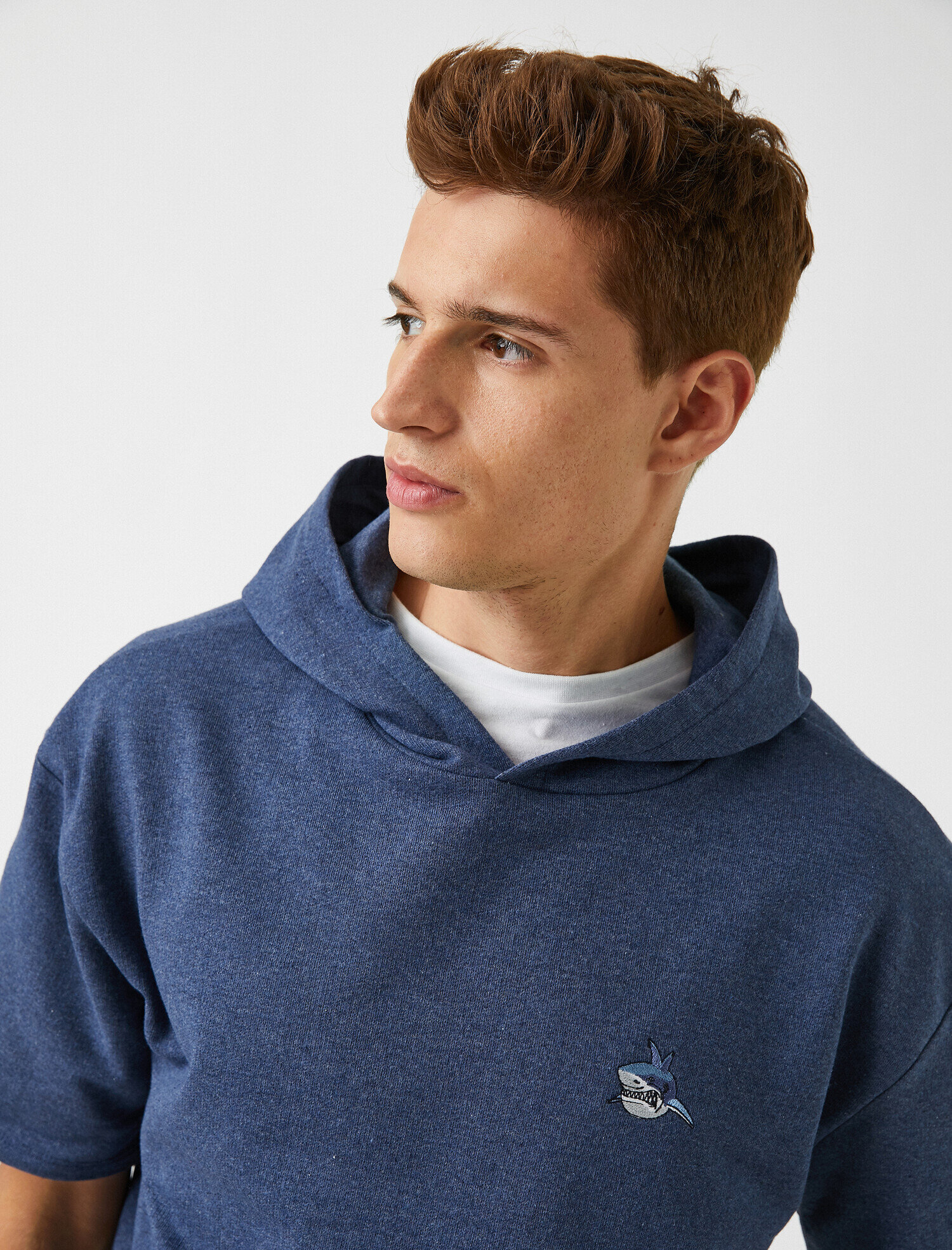   Kısa Kollu Sweatshirt İşlemeli