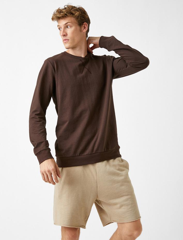  Bisiklet Yaka Sweatshirt