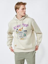 Çakmaktaşlar Kapşonlu Sweatshirt Lisanslı Baskılı