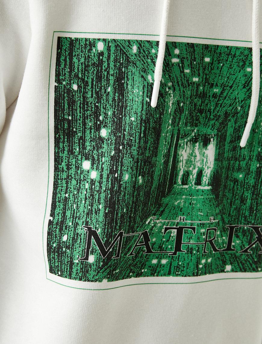   Matrix Kapüşonlu Sweatshirt Lisanslı Baskılı