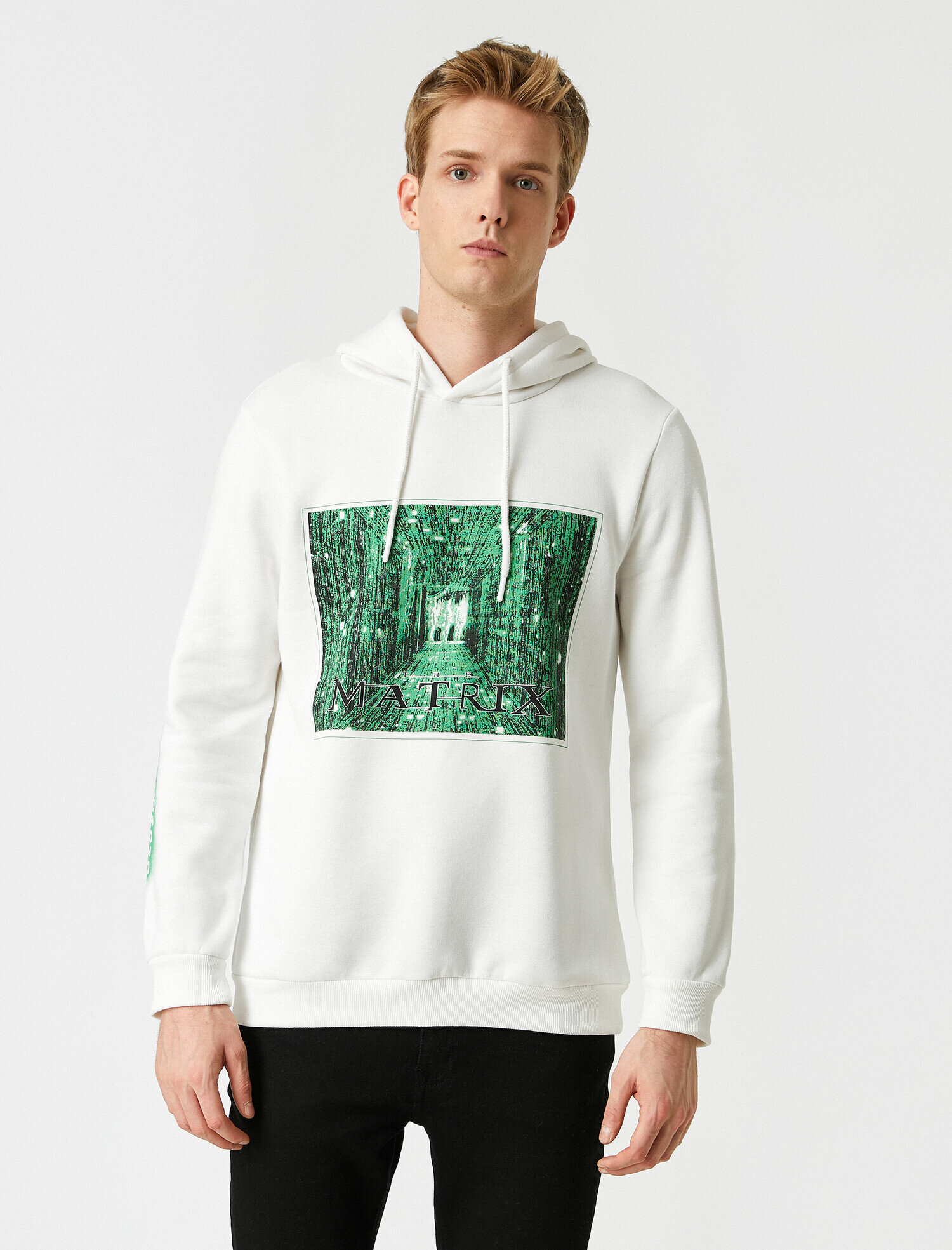 Matrix Kapüşonlu Sweatshirt Lisanslı Baskılı