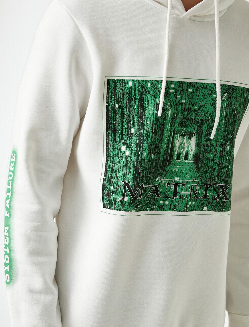   Matrix Kapüşonlu Sweatshirt Lisanslı Baskılı