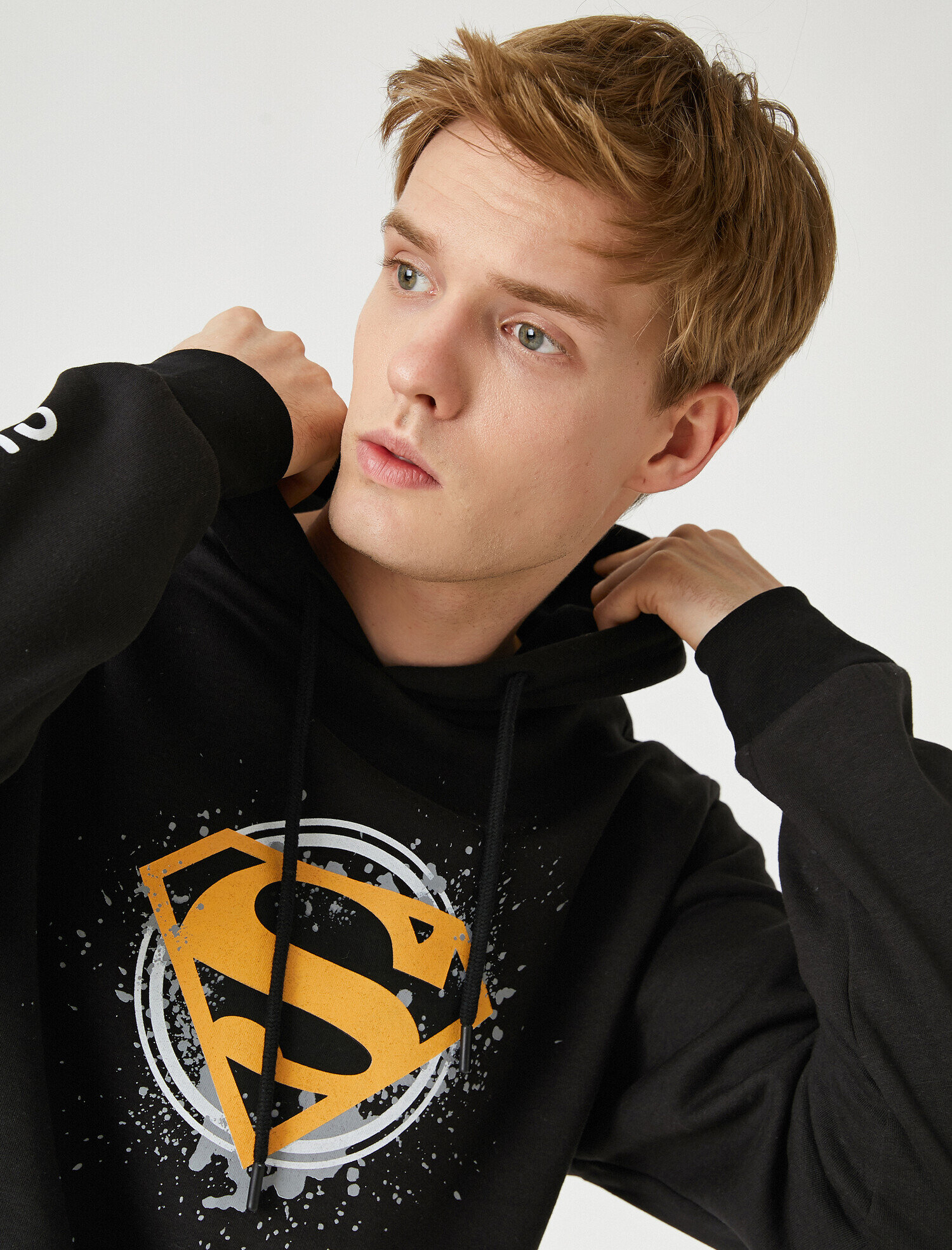   Superman Kapşonlu Sweatshirt Lisanslı Baskılı