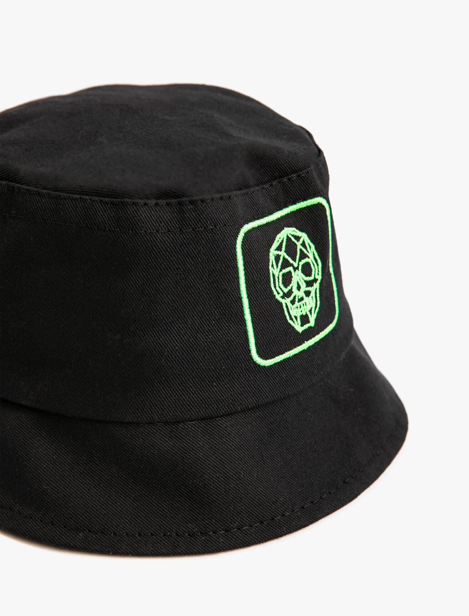 Erkek Çocuk Bucket Şapka İşlemeli Pamuklu