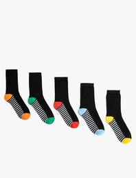 Desenli Soket Çorap Seti Çoklu