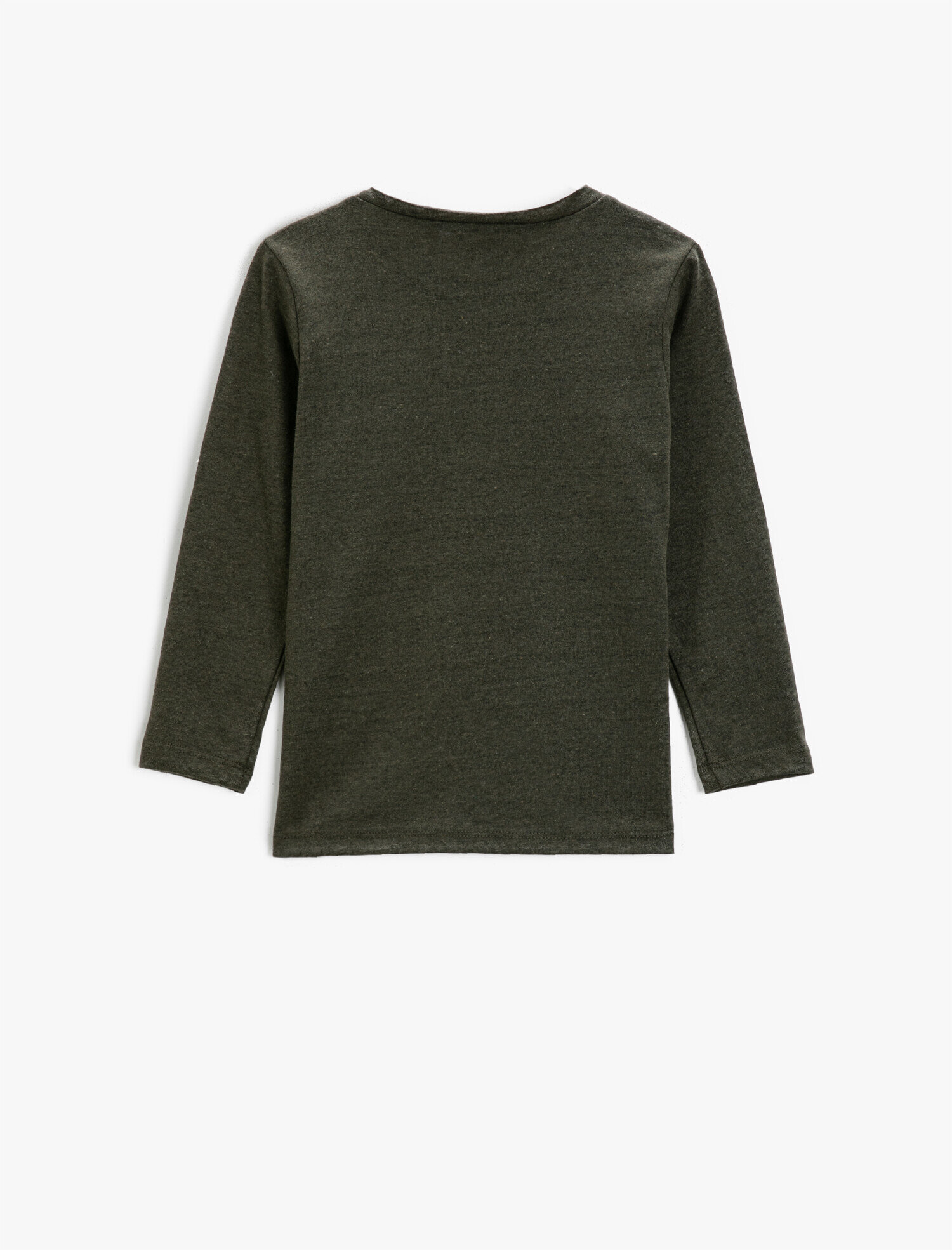  Erkek Çocuk Rock'n Roll Baskılı Bisiklet Yaka Uzun Kollu Tişört