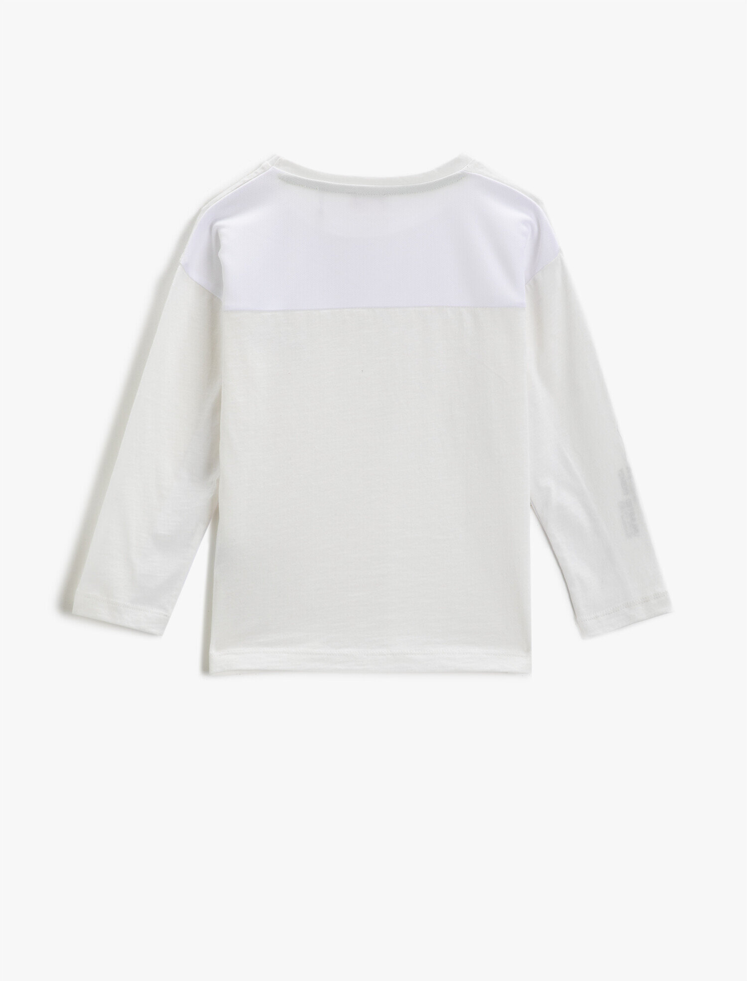  Erkek Çocuk Baskılı Tişört Uzun Kollu Bisiklet Yaka