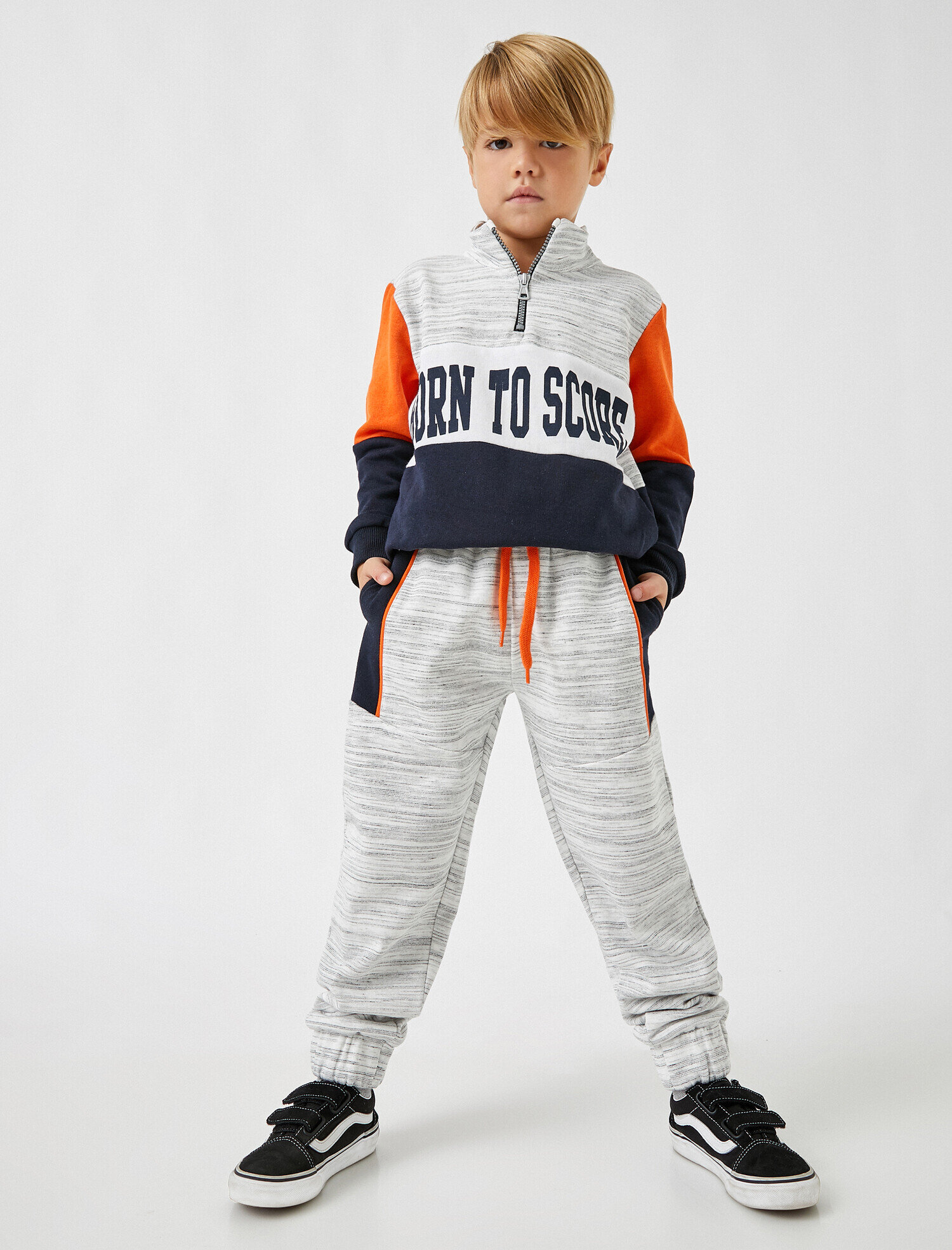  Erkek Çocuk Jogger Eşofman Altı Beli Bağlamalı