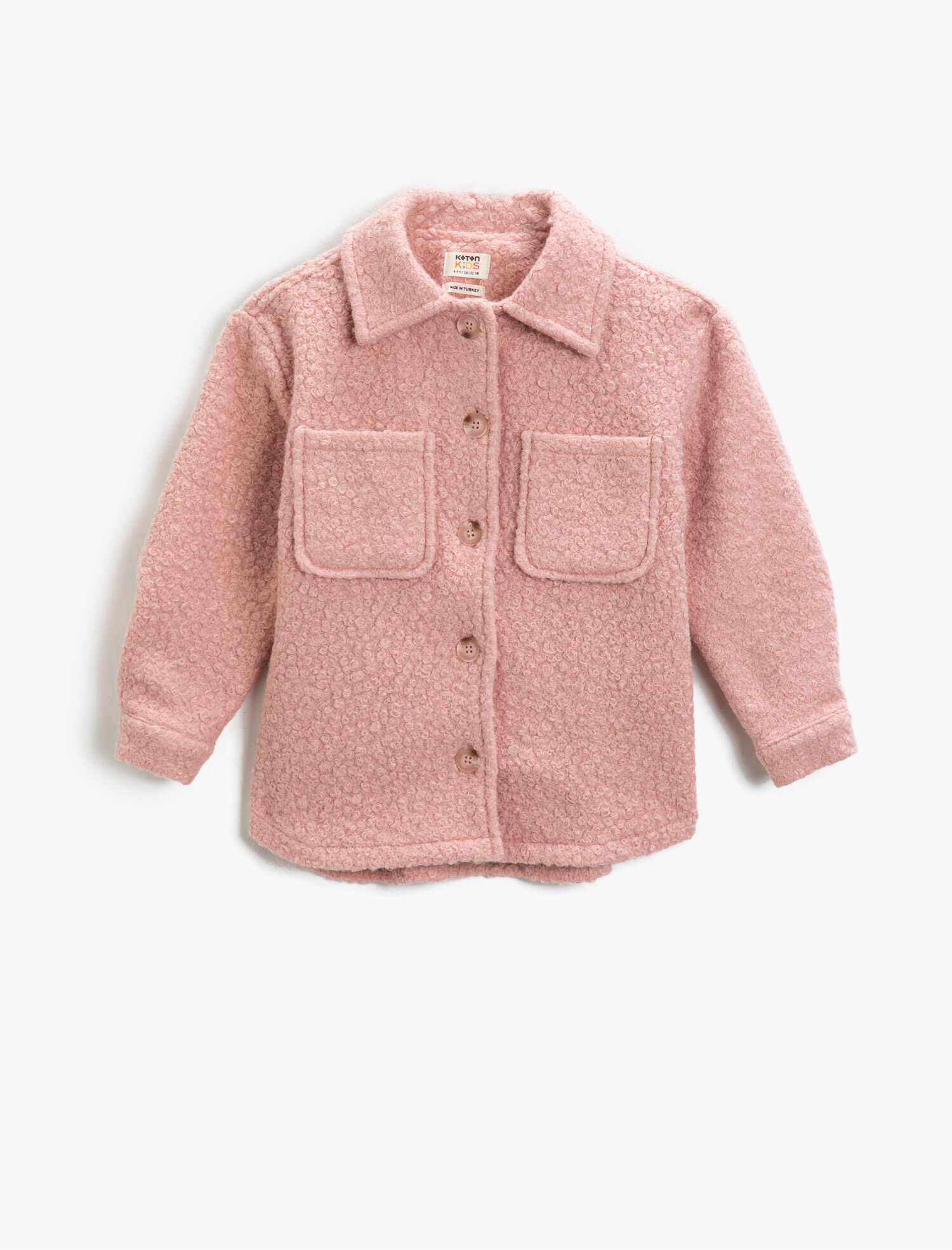  Kız Çocuk Dokulu Gömlek Ceket