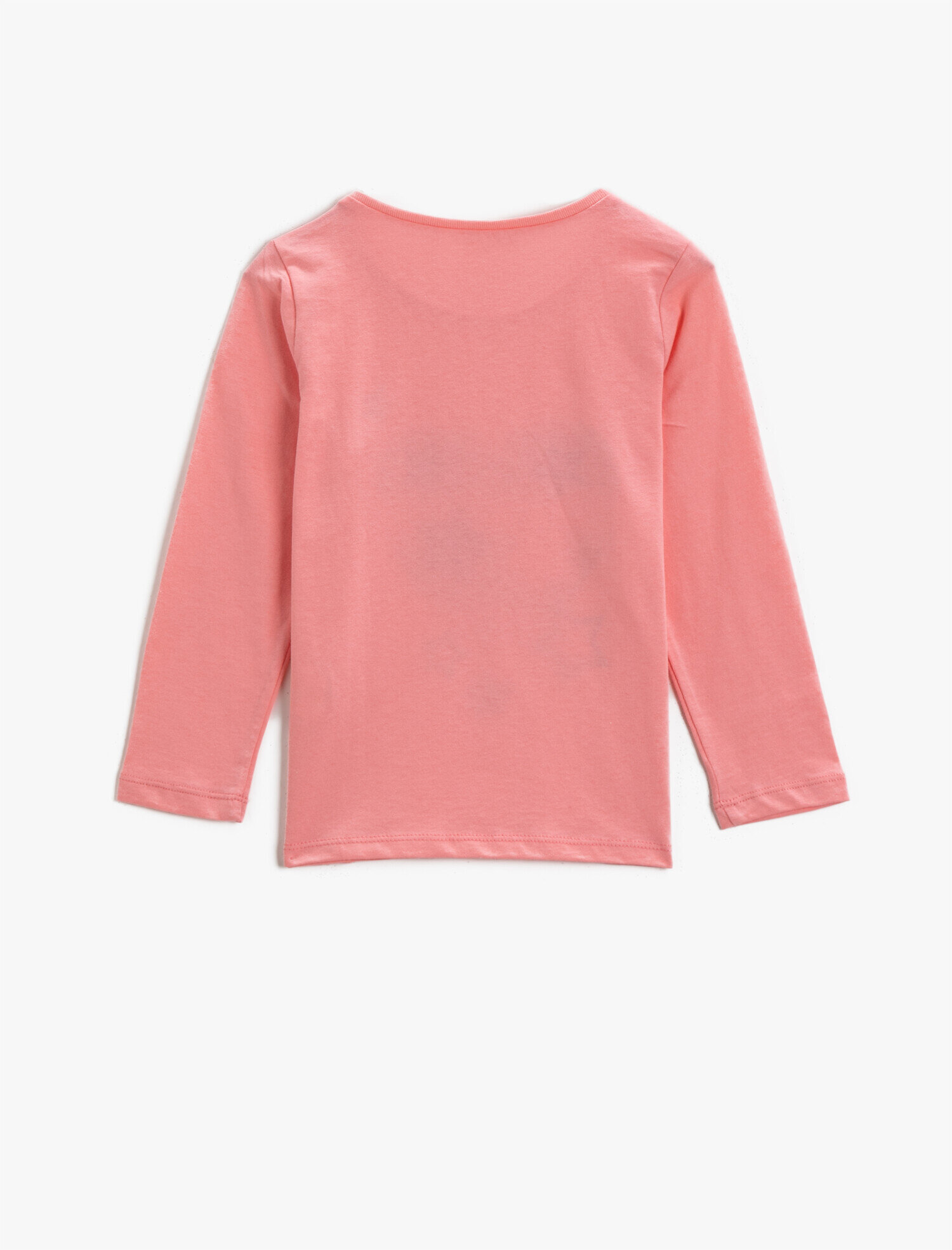  Kız Çocuk Yıldız Baskılı Tişört Uzun Kollu Bisiklet Yaka Pamuklu