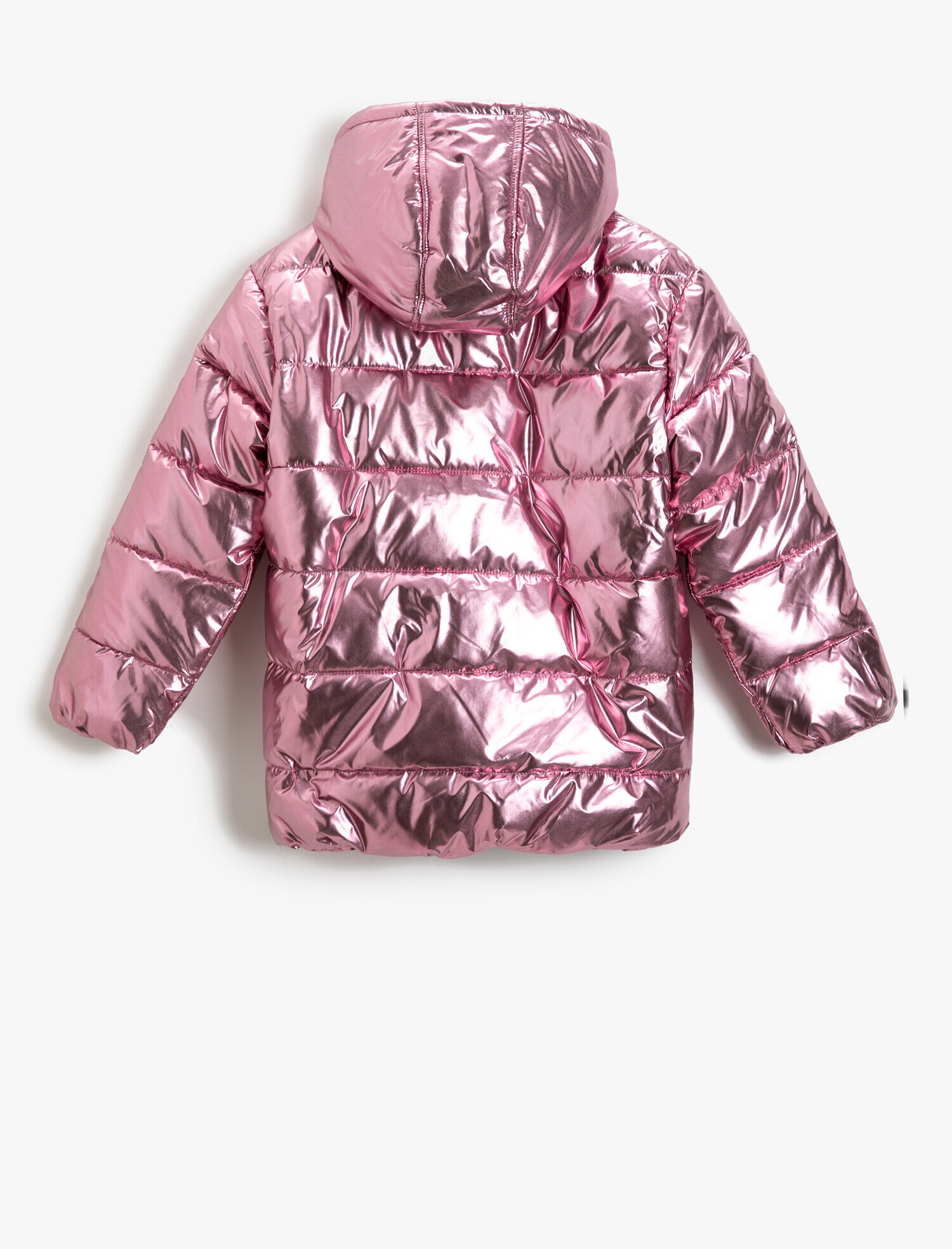  Kız Çocuk Kapüşonlu Puffer Kaban