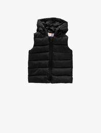 Kapüşonlu Anorak Şişme Yelek