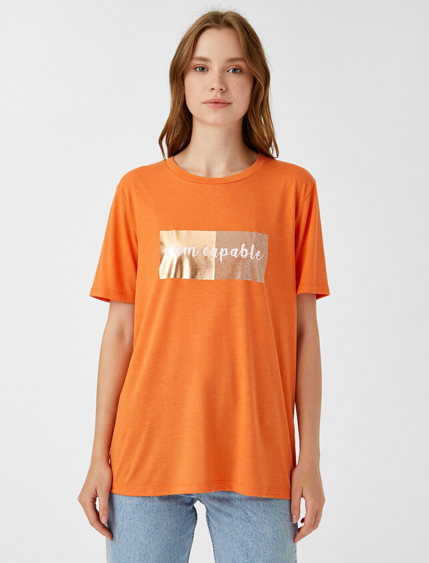   Parlak Baskılı Tişört