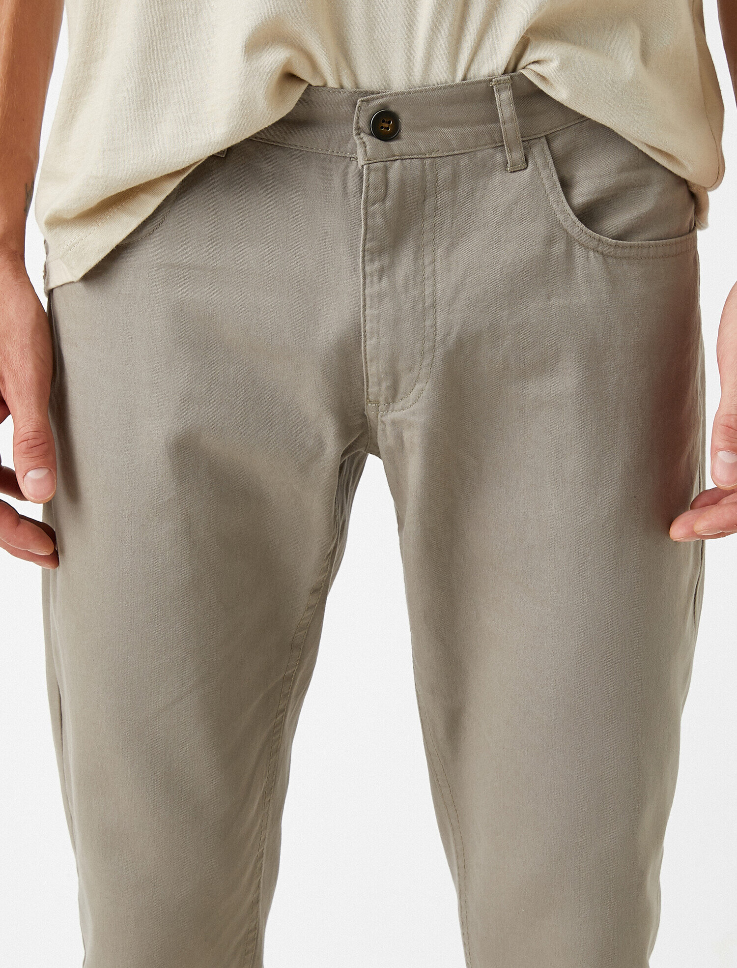   Slim Fit Gabardin Pantolon