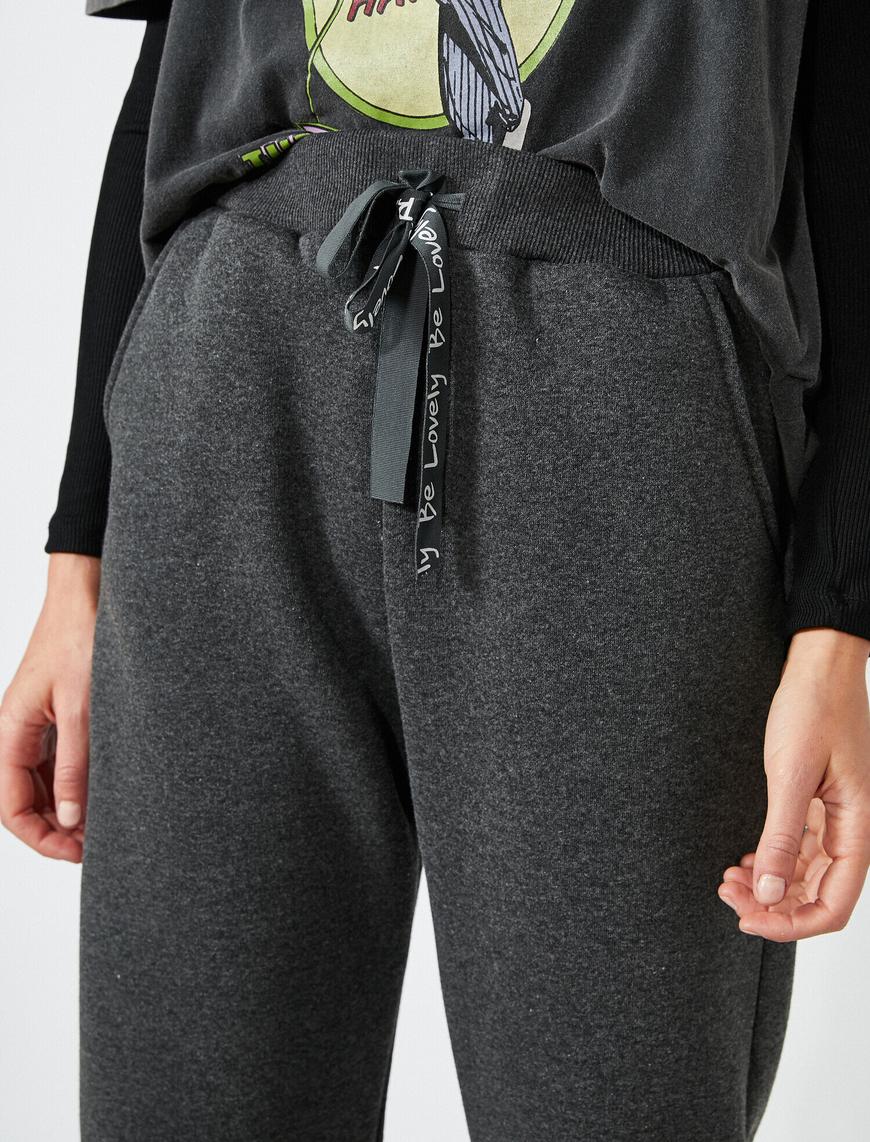   Jogger Eşofman Altı Beli Bağcıklı